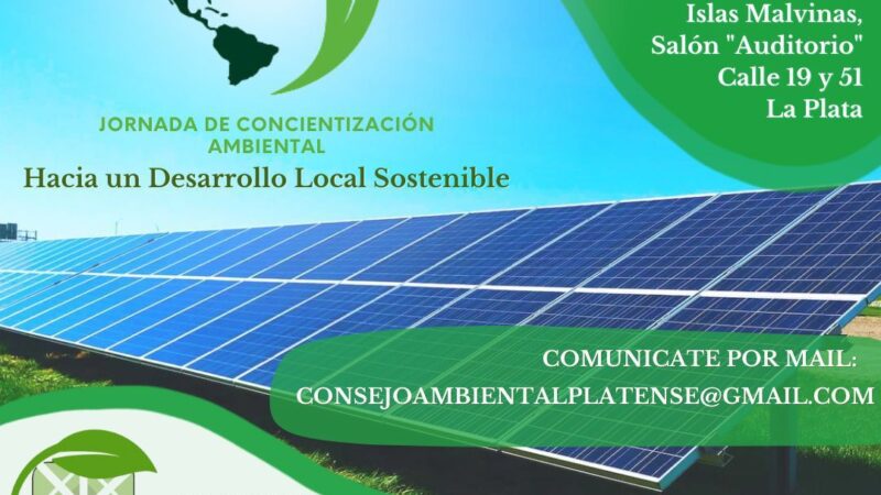 Invitan a jornadas de concientización ambiental en La Plata