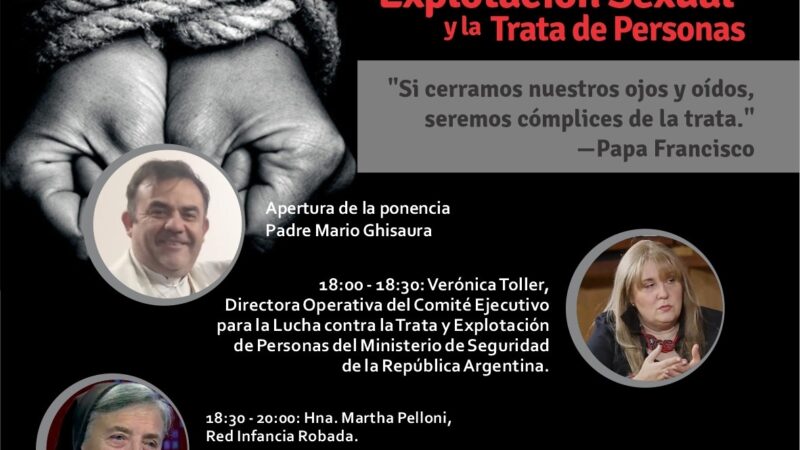 Seminario contra la trata de personas en la Parroquia San Pedro de Armengol de Lanús