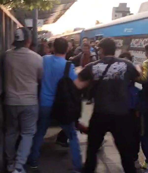 Batalla campal en la Estación Ciudadela