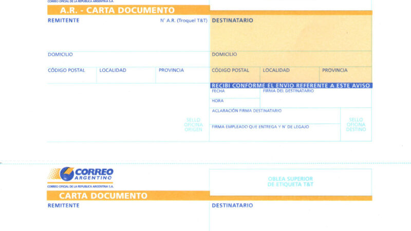 Cartas documento sin moverse de la computadora