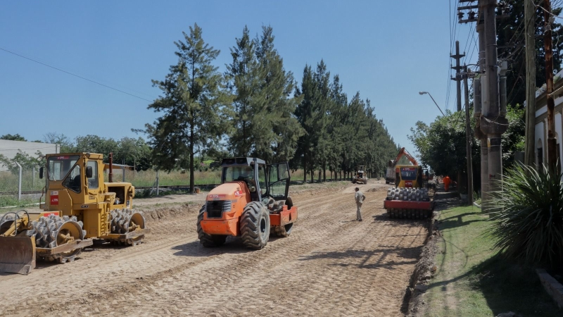 La obra en Ruta 40 sigue avanzando a paso firme