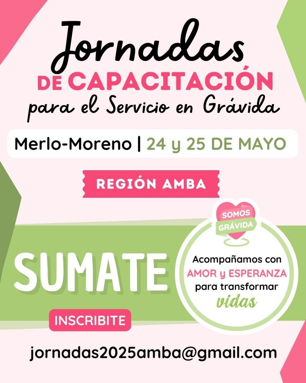 Jornadas de capacitación de Gravida para acompañar a embarazadas y mamás