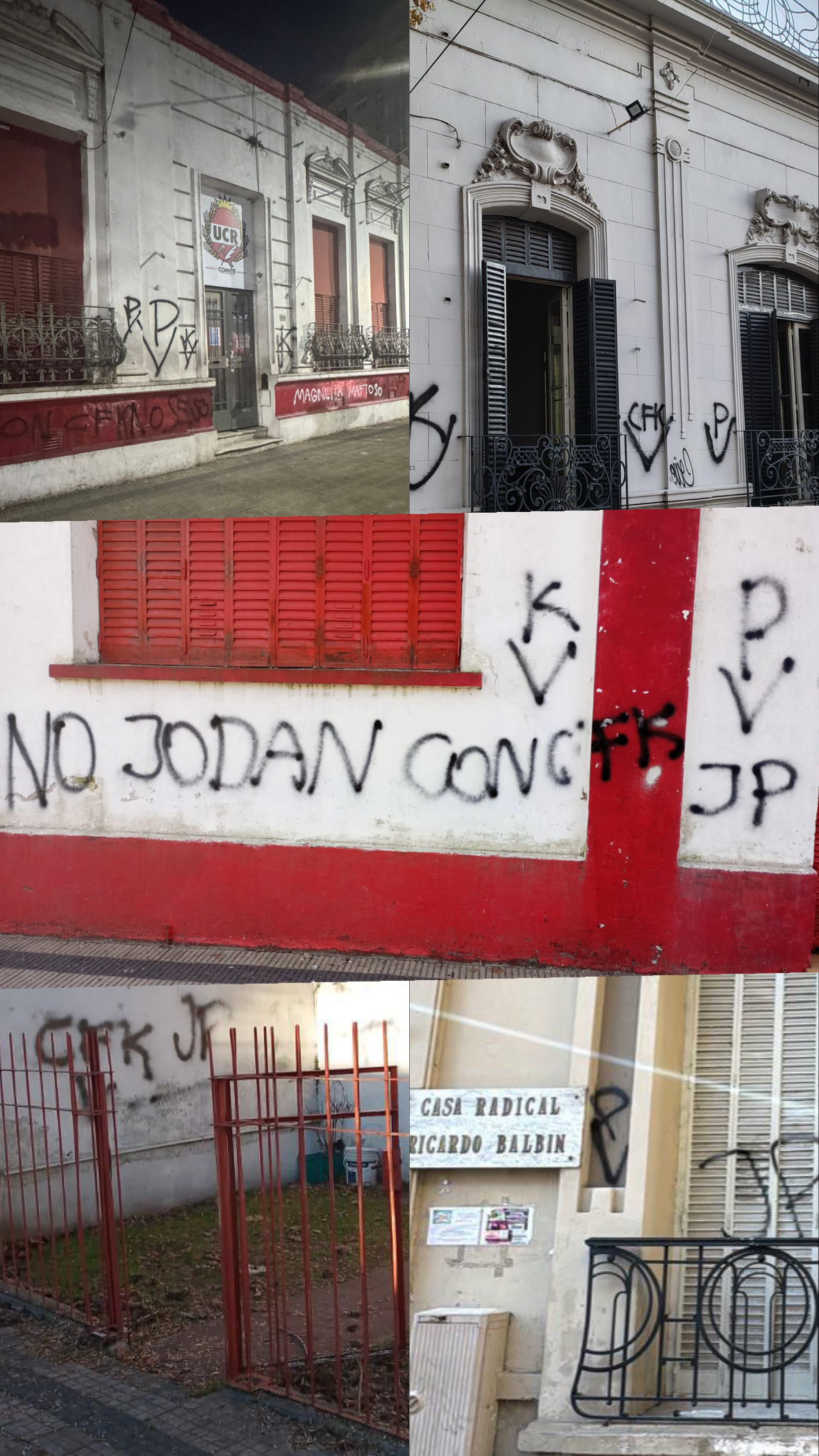 Tras nuevos ataques a sedes radicales, la UCR exige que termine la violencia política