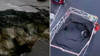 El “cráter” de Avellaneda: un pavimento mal hecho que afecta a los vecinos 