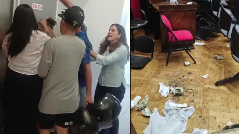 Violencia en Morón: manifestantes irrumpieron el Consejo Deliberante