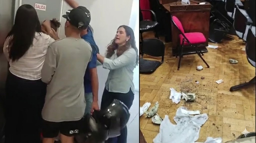 Violencia en Morón: manifestantes irrumpieron el Consejo Deliberante