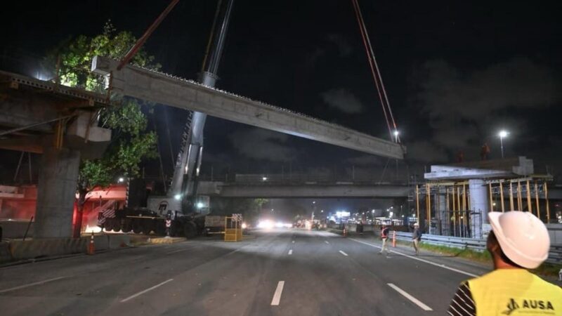 Corte de tránsito en la Autopista Illia y Avenida Cantilo por obras del Puente Labruna