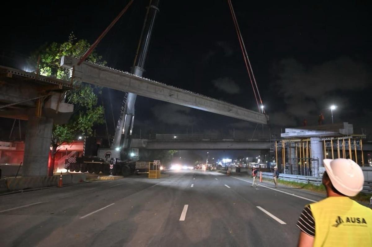 Corte de tránsito en la Autopista Illia y Avenida Cantilo por obras del Puente Labruna