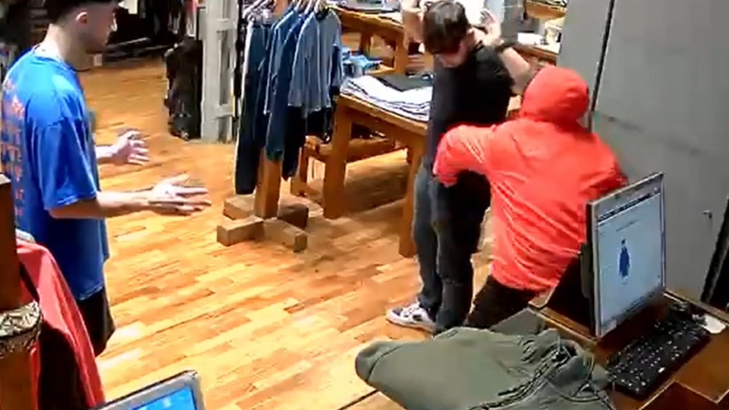 La Plata: terror en el local de ropa