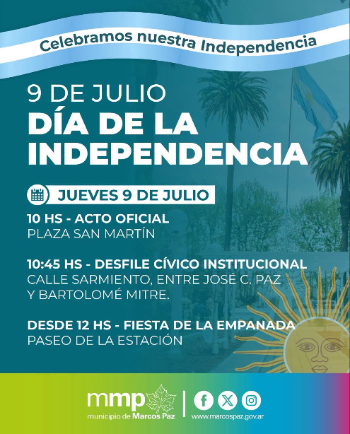 Marcos Paz te invita a celebrar nuestra Independencia con tradición y sabor