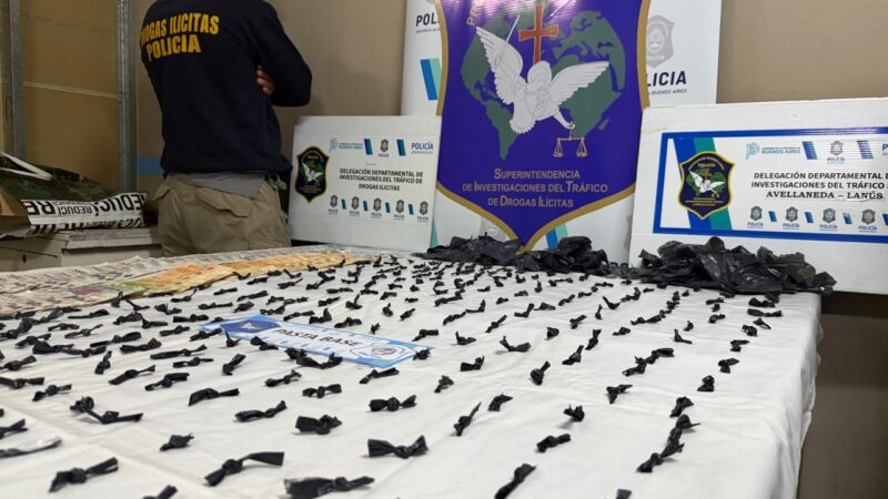 Desbaratan una banda narco que operaba en Lanús